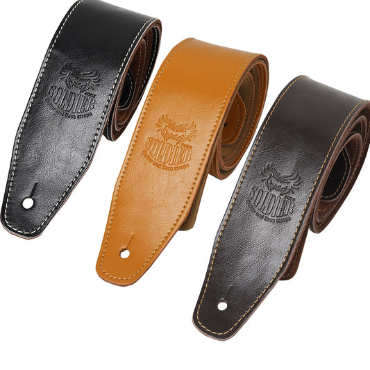 C3: Leather Guitar Strap - Acoustic / Electric / Bass - Adjustable (FREE SHIPPING)